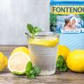 bicchiere di limonata con acqua fontenoce