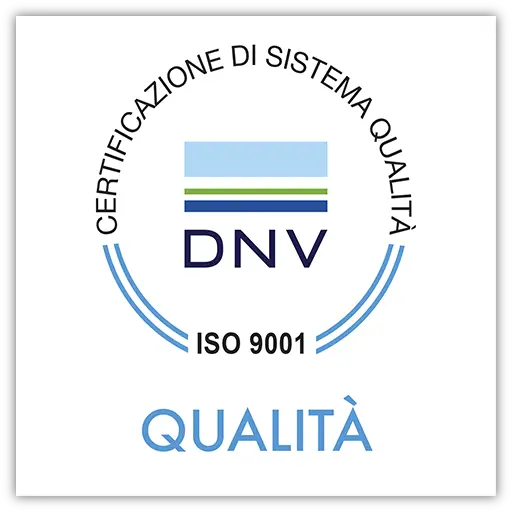 Logo certificazione DNV ISO 9001 qualità