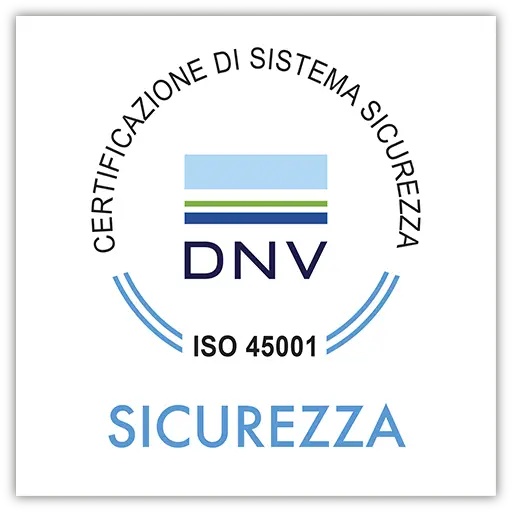 Logo certificazione DNV ISO 14001 sicurezza
